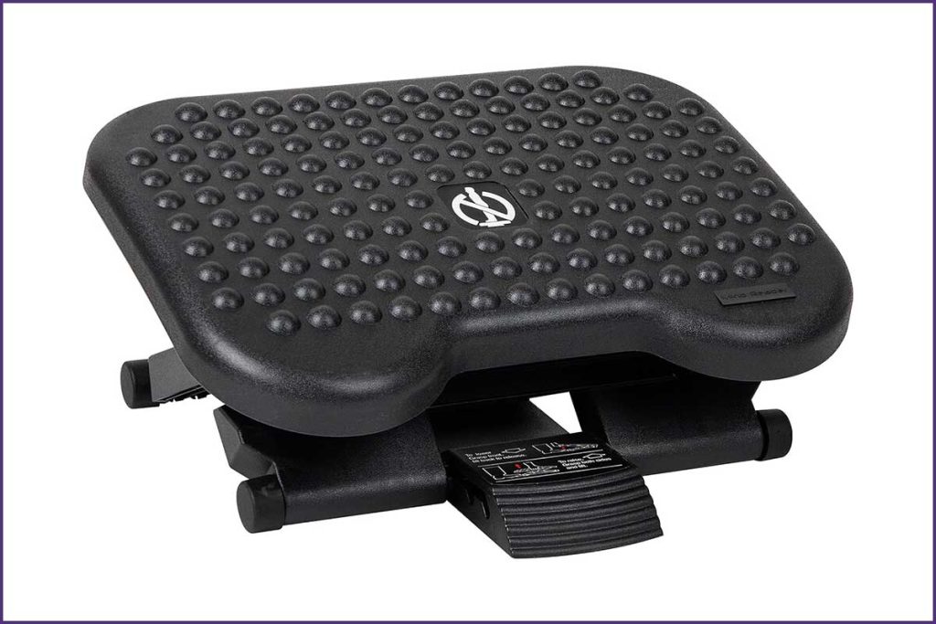 Mind Reader adjustable ergonomic foot rest for office desk and home workspace