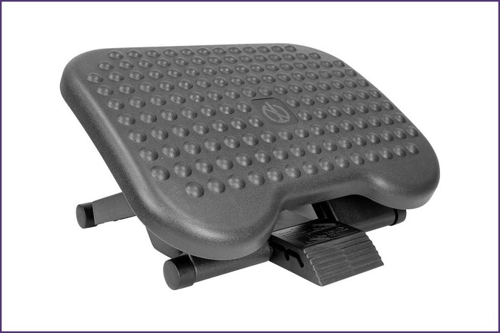 Mount-It foot pedal adjustable foot rest with hands-free height adjustment